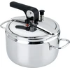 Barazzoni Basic greitpuodis, skersmuo 22 cm, talpa 7 l, nerūdijantis plienas, pagamintas Italijoje
