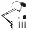 Basics Mikrofono stovas su pop filtru, skirtas Mėlyna Yeti Snowball