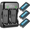 Battsea 3 x 2800 Mah įkraunamos baterijos, skirtos XBOX one/series valdikliui, su greito įkrovimo stotele, suderinama su XBOX one/one s/one x/series s priedais, XBOX valdiklio įkraunamų baterijų paketas