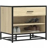 Batų suoliukas Sonoma Oak 60x40x53,5cm klijuota mediena ir metalas