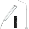 Bbhome pastatomas šviestuvas Led, reguliuojamas, 10 W, skaitymo lempa su 4 spalvų temperatūromis su nuolatiniu pritemdymu, valdymas lietimu ir nuotoliniu būdu, 1h laikmatis, pastatomas šviestuvas svetainei, miegamajam, biurui, baltas