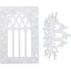 Be In Your Mind 2 vnt. pjovimo štampai žvakių forma metalo pjovimo štampai ir durų lango rėmo nėrinių įspaudimo įrankis "pasidaryk pats" albumo trafaretas, skirtas scrapbooking kortelių gamybai