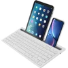 Belaidė bluetooth klaviatūra, belaidė įkraunama tyli Qwerty klaviatūra su 2 kanalais, skirta Ipad, Mac, Pc, nešiojamam kompiuteriui, planšetiniam kompiuteriui, Surface, telefonui, kompiuteriui, Smart Tv, Windows/android/ios
