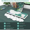 Belaidė mechaninė klaviatūra Lexonelec K6, 96% išdėstymas, Rgb