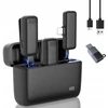 Belaidis atvartinis mikrofonas 2 imtuvai stabilus signalas Plug & Play
