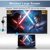 Vaizdo grotuvas Belaidis hdmi ekrano adapteris, 4k hdr wifi hdmi srautinio vaizdo sinchronizavimo adapteris, suderinamas su phone/pad/os/android/windows/mac/pc į hdtv/monitorių/projektorių, miracast airplay dlna, juodas