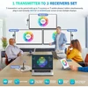Vaizdo grotuvas Belaidis hdmi siųstuvas ir 3 imtuvai - aimibo 5.8g belaidis hdmi wifi adapteris nešiojamam kompiuteriui, kamerai, televizoriaus priedėliui, skirtas transliuoti į kelis televizorius, monitorius ir projektorius, plug & play - 30 m atstumas