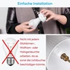 Belaidis lempos laikiklis E27 sriegis su nuotolinio valdymo pulteliu / šviesos jungikliu / sieniniu siųstuvu, veikimo nuotolis iki 200 metrų, galima naudoti 230 V lemputes su E27 lizdu, belaidis įjungimo ir išjungimo radijo jungiklis, „pasidaryk pats“