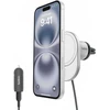 Belkin boostcharge pro magnetinis belaidis automobilinis įkroviklis su qi2 (15w) magsafe suderinamas automobilinis įkroviklis, skirtas iphone 16/15/14/13/12 serijoms su usb-c laidu ir 20w usb-c automobiliniu maitinimo šaltiniu