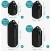 Belle Vous 4 dalių juodų objektyvų krepšelių rinkinys - vandeniui atsparus neopreno dėklas universaliam Dslr fotoaparato objektyvui - minkšti nešiojimo krepšiai / kelioniniai krepšiai - mažas, vidutinis, didelis ir Xl objektyvo krepšys, juodas, Bvous-pwn