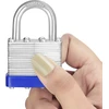 Belle Vous plieninių pakabinamų spynų rinkinys laminuotas, užuolaidų spyna su 2 raktais (12 vienetų) - 6 mm lankelis 6,4 x 4,2 x 2,4 cm apsauginė pakabinama spyna, atspari oro sąlygoms, vidaus/lauko spintelės spyna su raktu