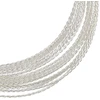 Benecreat 20 gauge/1.5 mm sidabrinė vytos juvelyrikos viela, 4.5 m atspari blukimui žalvarinė rankdarbių juvelyrikos vyniojimo viela apvali suvirinimo viela juvelyrikos karoliukų rankdarbių gamybos reikmenims