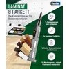 Benler® naujas! Medinis remonto rinkinys su 2 viename vaško lydytuvu laminatui, parketui ir vinilo remontui, taip pat tinkamas pvc ir plastikui, 19 dalių laminato remonto rinkinys (medienos remonto rinkinys).