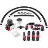 Benzino slėgio reguliatorius reguliuojamas kuro siurblys, universalus automobilinis reguliuojamas kuro slėgio reguliatorius reguliuojamas rinkinys alyvos 0-100 psi slėgio matuoklis An 6 jungties galas