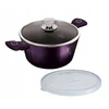 Berlinger Haus Titano puodas 20cm, 2.2l, su dangčiu, visoms viryklėms, violetinis