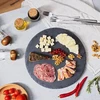 Besisukantis padėklas iš skalūno, 30 cm skersmens