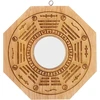 Besportble kinietiškas feng shui bagua veidrodis: išgaubtas sieninis medinis veidrodis išgaubtas / įgaubtas veidrodis sieninis veidrodis dekoratyviniai pakabukai ornamentai turtui egzorcizmui svetainės sienų dekoravimas langų dekoravimas
