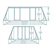 BESTWAY baseinas 56629 282x196x84 su filtro siurbliu