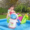 Bestway pripučiamas baseinas 228x206 cm su vandens fontana ir čiuožykla