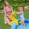 Bestway pripučiamas baseinas 228x206 cm su vandens fontana ir čiuožykla
