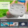 Bestway Saluspa neslystanti povandeninė sėdynė baseinui ir Spa su reguliuojamo aukščio kojomis ir pasvertais pagrindais - pilka