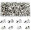 Betterjonny 200 rinkinių siuvimo spaudžių, 12 mm ir 10 mm metalinės spaudės, skirtos siūti drabužius, sidabrinės