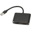 Bewinner usb 3.0 į dual hdmi usb 3.0 į dual, 1080p fhd skirstytuvas išplėstinis ekranas su 4 ekrano režimais, skirtas pc nešiojamam kompiuteriui