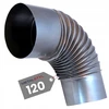 Beyster Metalstyl Dūmtraukio alkūnė krosnelei, židiniui, dūmtraukiui fi 120mm