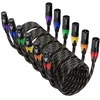 Bezokabel Xlr kabeliai, Xlr mikrofono kabeliai 11m 6 vnt nailono pynė, subalansuotas Xlr garsiakalbio kabelis 3 kontaktų mikrofono kabelis nuo vyriško iki moteriško mikrofonams, mikšeriams ir garsiakalbių sistemoms