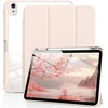Bfgtsjf dėklas, skirtas ipad (a16) 11 colių 2025 m. kartos / ipad 10-os kartos 2022 m. 10,9 colių su pieštuko laikikliu, automatinis miego/pabudimo režimas, skaidrus kietas dėklas, minkštas tpu galinis apsauginis dėklas, rožinis