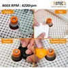 Bgtec Deimantinis šlifavimo antgalis stiklo apdirbimui, 3 vnt., 25 mm/19 mm/6 mm žalvario šerdis, skirtas stiklo dažymo šlifavimo antgaliams, deimantinio šlifavimo antgalių galvučių įrankiai, vitražo įrankiai ir priedai vitražui