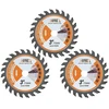 Bgtec Diskiniai pjūklai Tct – 3 vnt. rinkinys, 75 mm karbido pjovimo diskas su 10 mm kotu, 24 dantys skirti medžiui, plastikui, medienos medžiagoms