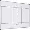 Bi-office Maya magnetinė tinklinio lenta su atspausdintu kamuoliu - 600 x 450 mm - dažyto plieno paviršius su aliuminio rėmu