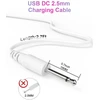 Bicmice Usb įkrovimo laidas 2.5mm Dc, 2 vnt.