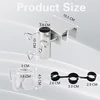 Bigbuy Garden Skėčio laikiklis balkono turėklui, skėčio laikiklis balkonui, skėčio laikiklis balkonui, tinkamas skersmuo 25-38 mm, skėčio stovas skėčio laikiklis sodo terasos balkono turėklui