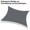 Bigbuy Garden Tiesios formos pavėsinė 2x3m, Hdpe audinys, 95% Uv apsauga, antracito