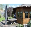 Bigbuy Garden Užvalkalas skėčiui nuo saulės, iki 4m, pilkos spalvos