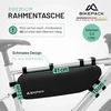 Bikepack Dviračio krepšys ant rėmo – idealus dviračio krepšys, rėmo krepšys plento ir kalnų dviračiams – viršutinio vamzdžio krepšys, puikiai tinkantis kaip krepšys dviračių žygiams / aukščiausios kokybės dviračių krepšiai (rėmo krepšys)