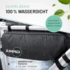 Bikepack Dviračio krepšys ant rėmo – idealus dviračio krepšys, rėmo krepšys plento ir kalnų dviračiams – viršutinio vamzdžio krepšys, puikiai tinkantis kaip krepšys dviračių žygiams / aukščiausios kokybės dviračių krepšiai (rėmo krepšys)