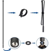 Bingfu radijo antena, dviejų dažnių Vhf Uhf 144/430 Mhz 108 cm sulankstoma Cs taktinė Sma female antena su 1 m ilgio prailginimo laidu, skirta Baofeng Bf-f8hp Uv-5r Uv-82 Bf-888s Gt-3 mėgėjiškam radijui