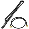 Bingfu radijo antena, dviejų dažnių Vhf Uhf 144/430 Mhz 108 cm sulankstoma Cs taktinė Sma female antena su 1 m ilgio prailginimo laidu, skirta Baofeng Bf-f8hp Uv-5r Uv-82 Bf-888s Gt-3 mėgėjiškam radijui