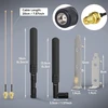 Bingfu Wifi 2.4ghz 5.8ghz 8dbi Rp-sma Male antena + Rg178 U.fl Ipx Ipex į Rp-sma Female kabelis + Pci lizdo dangtelis Wifi maršrutizatoriui Wireless Mini Pci Express Pcie tinklo kortos adapteriui
