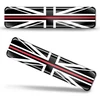 Biomar Labs 2 x lipdukai 3d gelio silikono lipdukai Didžioji Britanija Anglija Jk Union Jack Gb Thin Raudona Line Firefighter Flag plona raudona linija ugniagesio vėliava automobilio lipdukai F 63