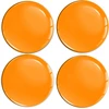 Biomar Labs 4 x 50 mm lipdukas 3d silikoninis oranžinis blizgus ratų gaubtams stebulės dangteliams ratų lipdukas stebulės dangtelis A 1550
