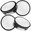 Biomar Labs 4 x 54 mm stebulės gaubteliai, suderinami su Ford ratų centriniais gaubteliais, stebulės gaubteliai, lengvojo lydinio ratlankiai, balti, juodi Cf 61