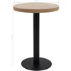 Bistro staliukas, šviesiai rudos spalvos, 60cm, MDF