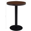 Bistro staliukas, tamsiai rudos spalvos, 60cm, MDF