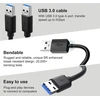 Bivofu 2 x didelės spartos Usb 3.0 kabelis, 0,5 m Usb A į Usb A kabelis greitam 5 Gbps duomenų perdavimui - suderinamas su spausdintuvais, nešiojamaisiais kompiuteriais, standžiaisiais diskais, kameromis