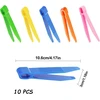 Bkemkri 10 plastikinių pincetų rinkinys, skirtas rankdarbiams, karoliukams, plastikinis pincetas, vaikiški pincetai mokymuisi, daugiafunkcinis pincetų rinkinys karoliukams, skirtas rankdarbiams, namų mokyklai, rūšiavimui, skaičiavimui