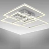 B.k.licht - Led lubinis šviestuvas pasukamas, šilta balta šviesa, 40 W, 4000 liumenų, lubinis šviestuvas, Led lempa, svetainės lempa, miegamojo lempa, virtuvės lempa, 56.8 x 56.8 x 9.5 cm, chromuotas aliuminis